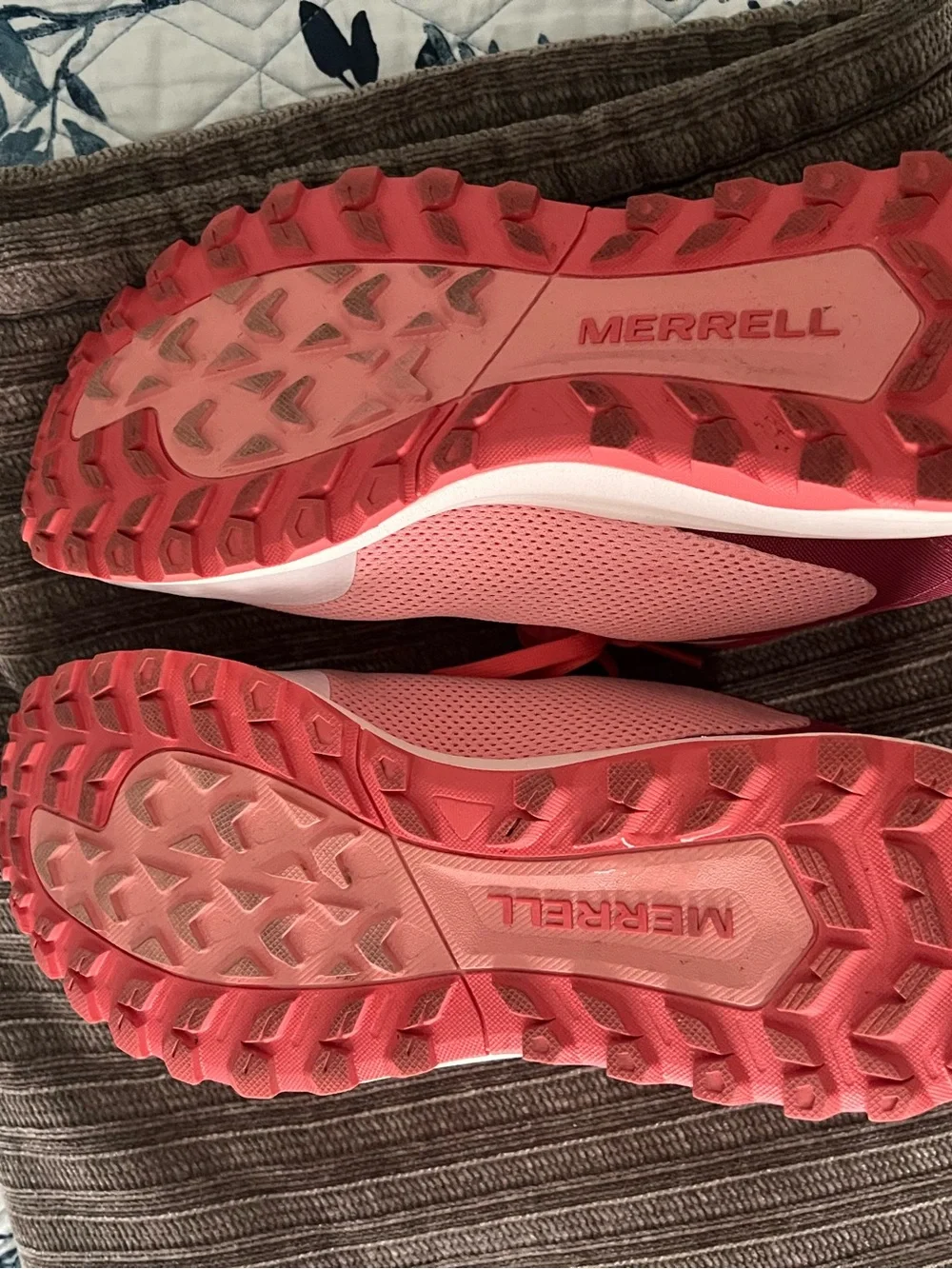 Merrell Women's Pink Coral Athletic Trail Running Sneakers